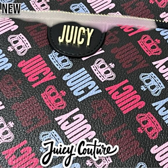 New NWT Juicy Couture Logo design Royal Sports Backpack Book bag with coin pouch